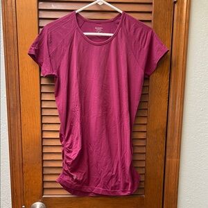 Athleta Women's Ruched Short Sleeve Top XL